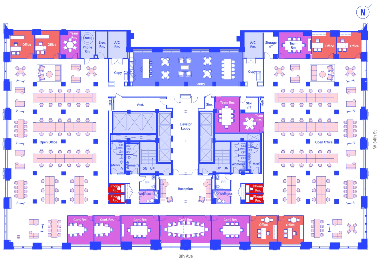 3rd floor office floorplan blueprint