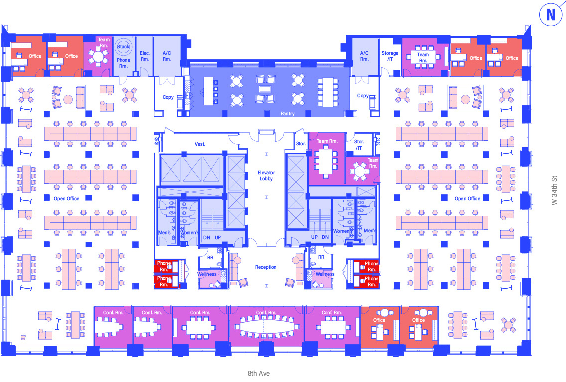 3rd floor office floorplan blueprint
